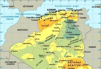География Алжира: рельеф, климат, население, полезные ископаемые